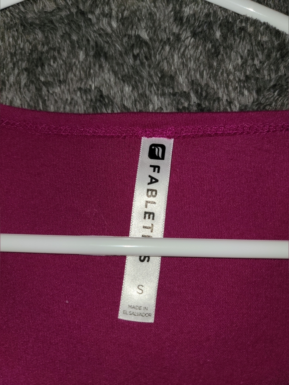 Fabletics Magenta Workout Ruched Tank Top - Picture 2 of 4